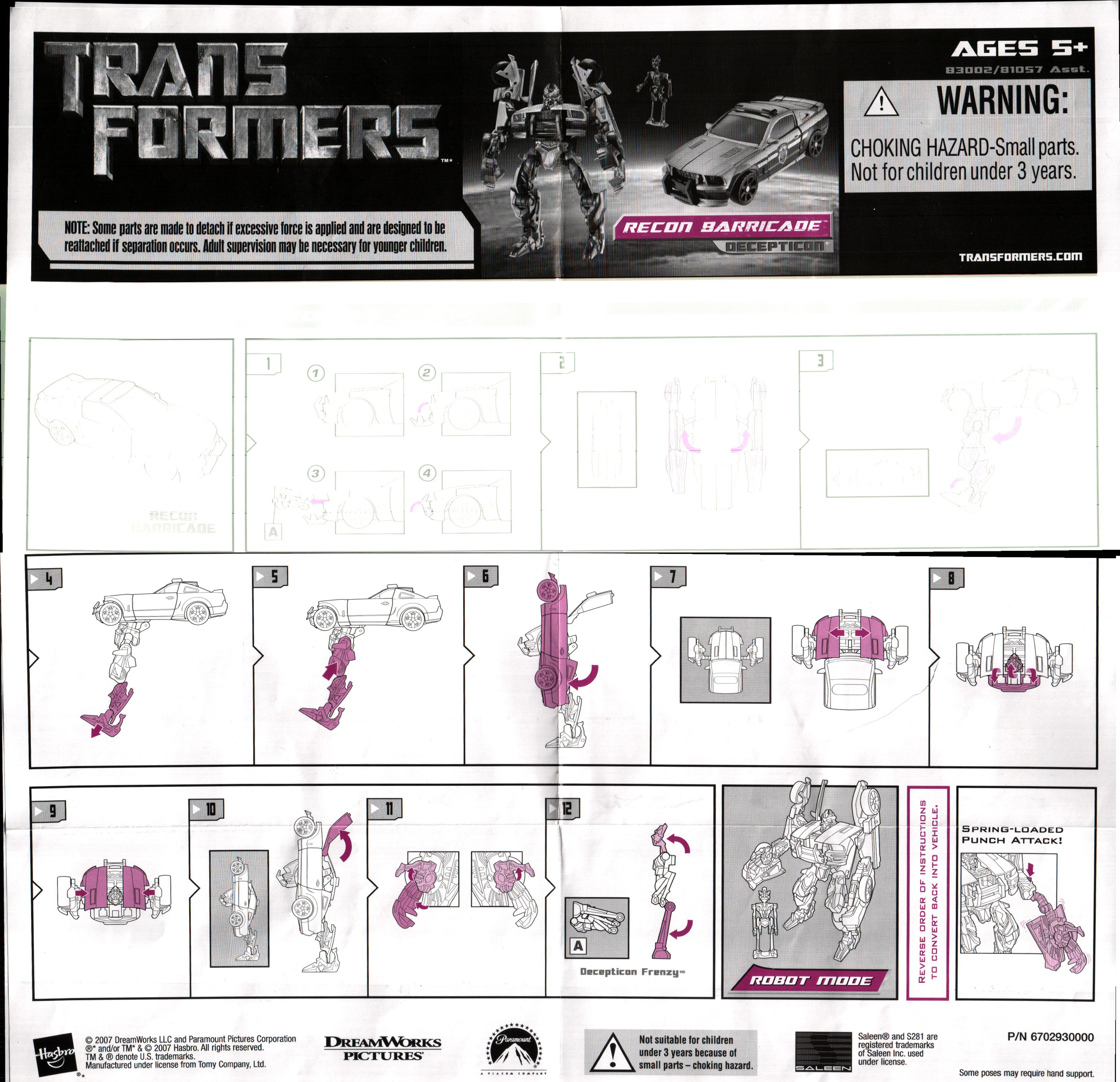 Deluxe Class Recon Barricade (Transformers, Movie, Decepticon) Collector